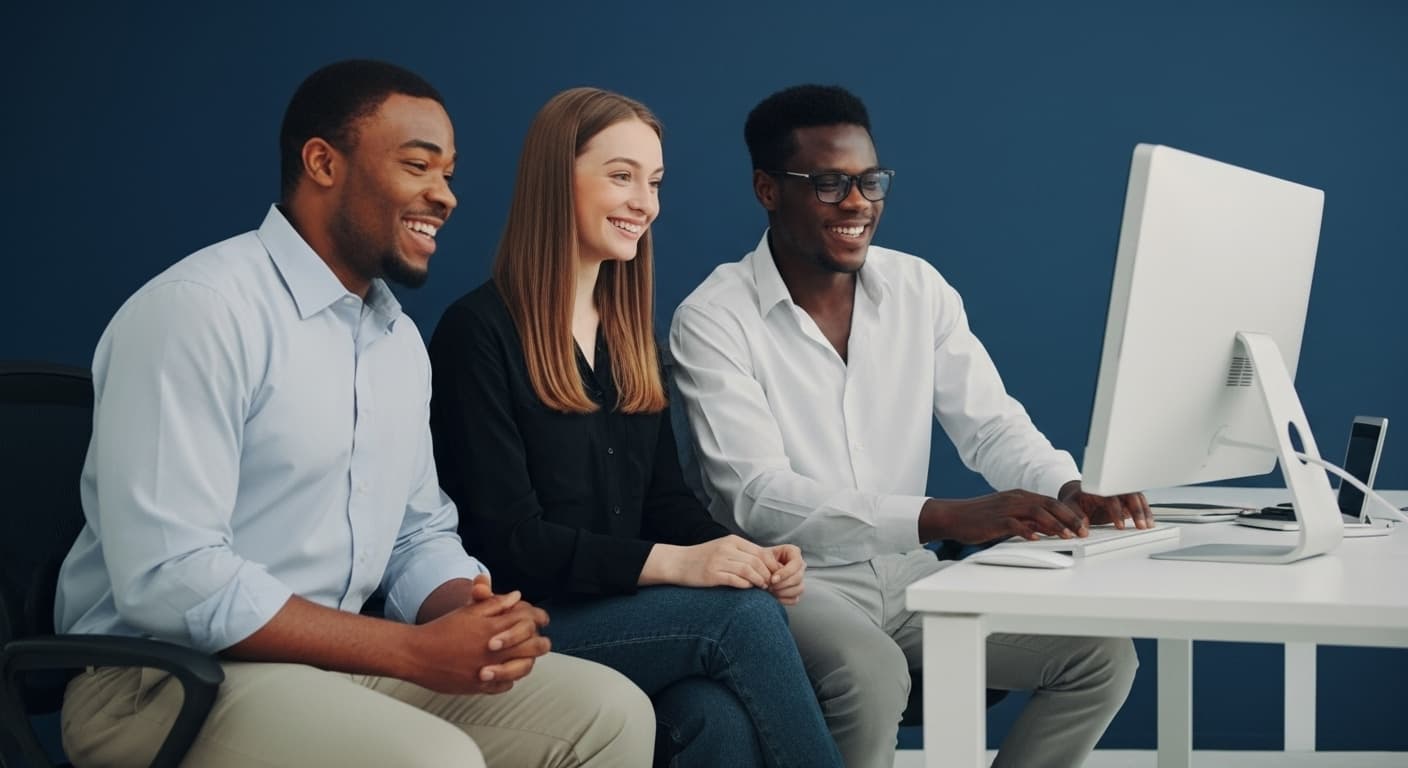 Profissionais trabalhando